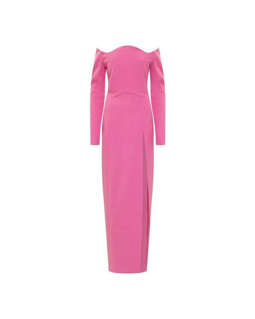 Monot Off Shoulder Jurk in het Pink