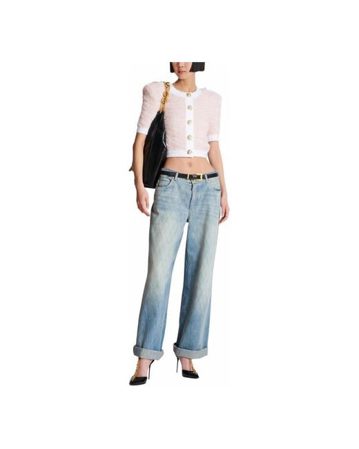 Cardigans Balmain en coloris Pink
