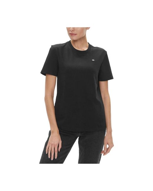 T-shirts Calvin Klein de color Black