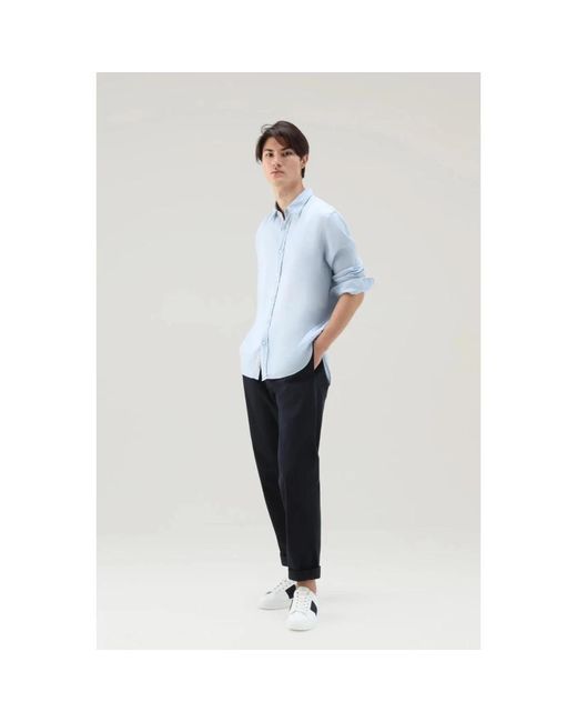 Woolrich Blue Casual Shorts for men
