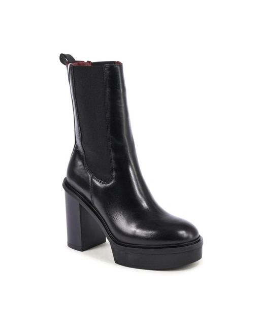 Tommy Hilfiger Black Heeled Boots