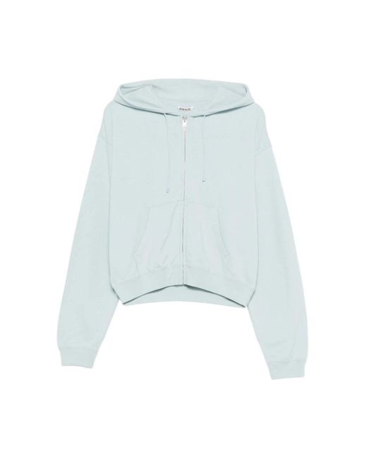 Auralee Blue Zip-Throughs for men