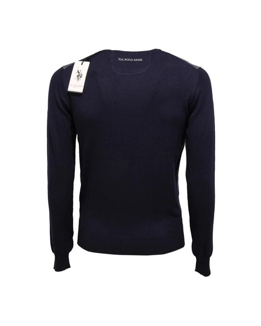 U.S. POLO ASSN. Blue Round-Neck Knitwear for men