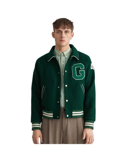 Gant Green Bomber Jackets for men