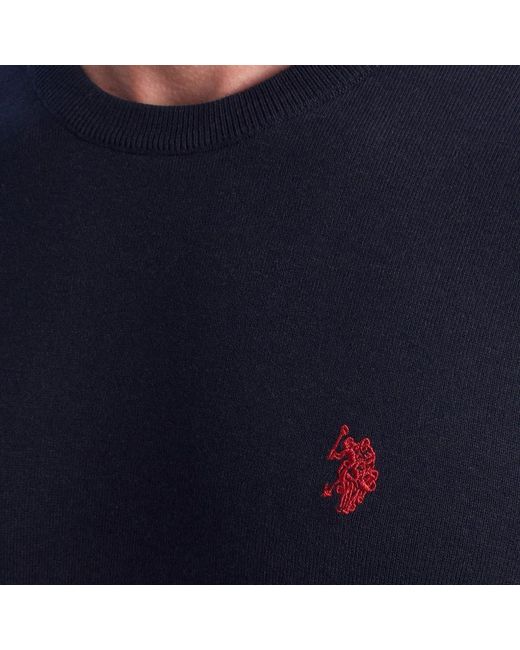 U.S. POLO ASSN. Blue Round-Neck Knitwear for men