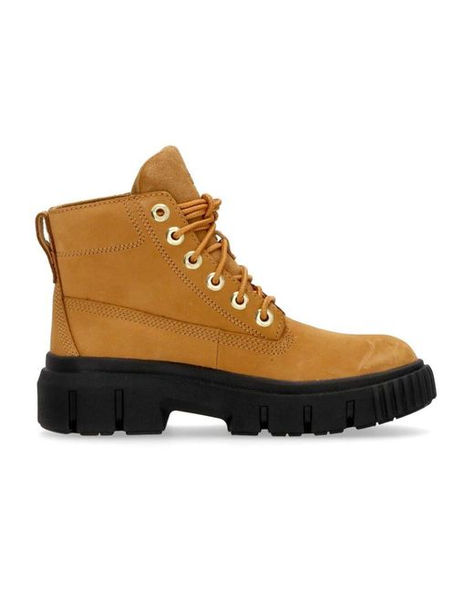 Timberland Brown Lace-Up Boots