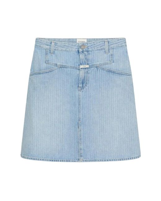 Closed Blue Denim Skirts