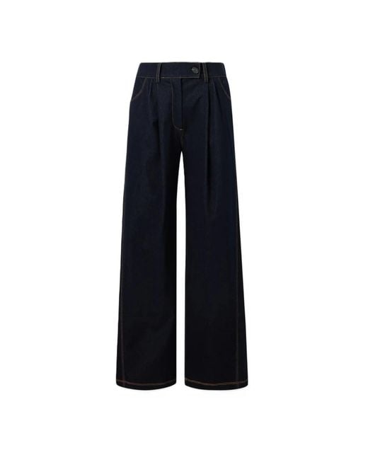 Max Mara Blue Wide Jeans