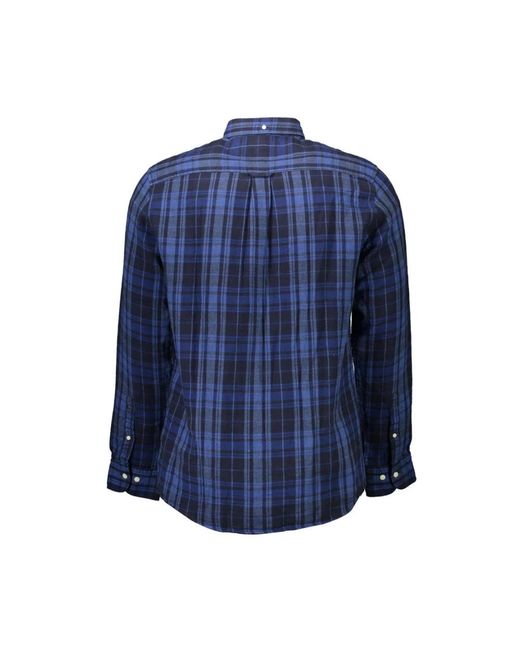 Gant Blue Cotton Shirt for men