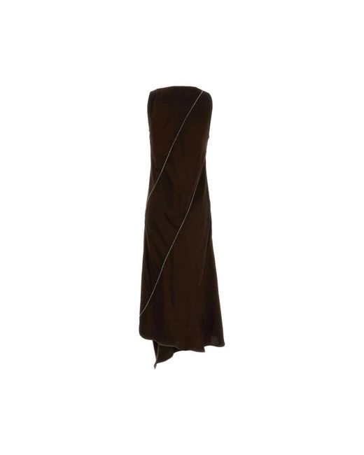 Jil Sander Brown Midi Dresses