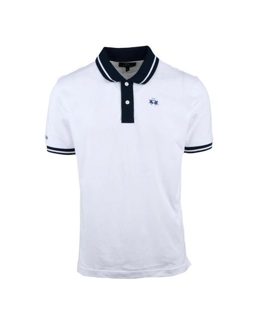 La Martina White Polo Shirts for men