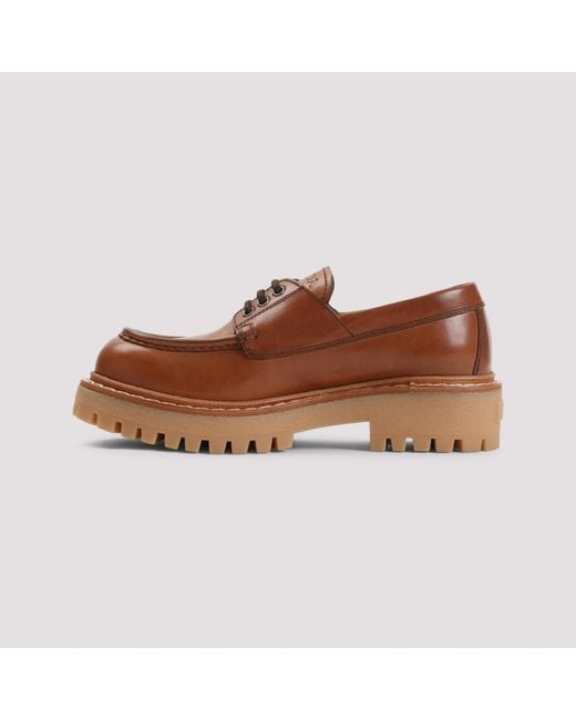 Laced Shoes Prada de color Brown