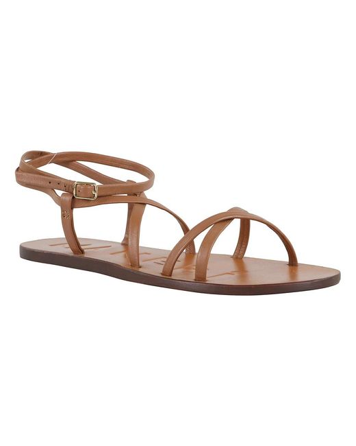 Manebí Brown Flat Sandals