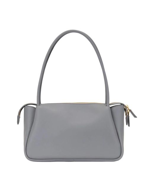 Prada Gray Shoulder Bags