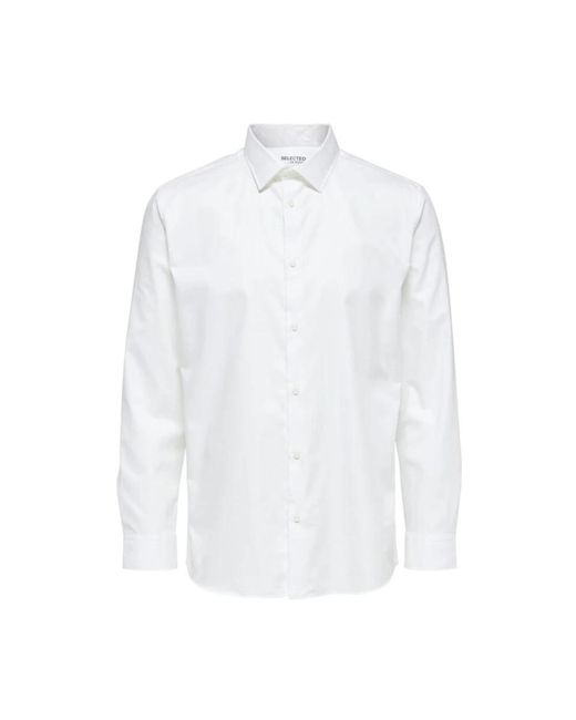 SELECTED Casual Shirts in het White voor heren