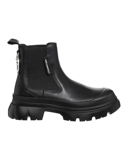 Karl Lagerfeld Black Chelsea Boots