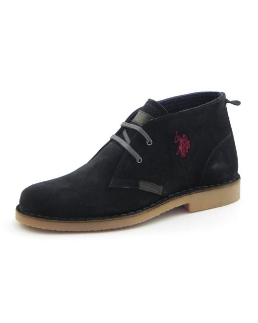U.S. POLO ASSN. Blue Lace-Up Boots for men