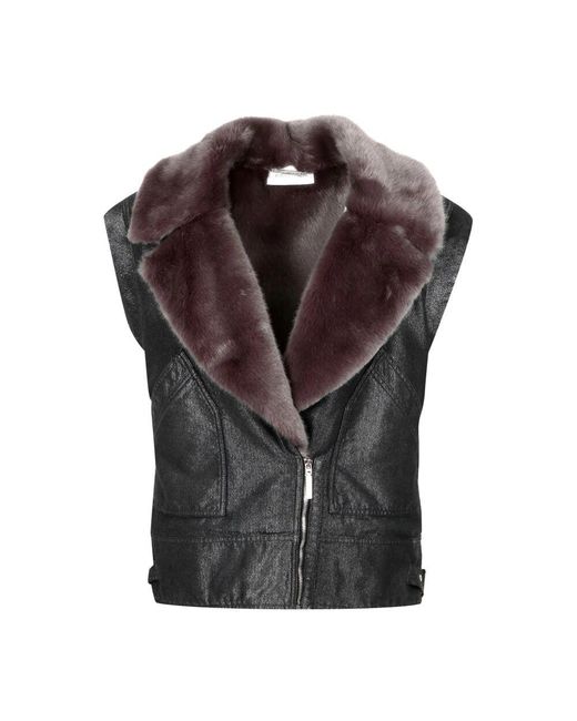 Gilets Alberta Ferretti en coloris Brown