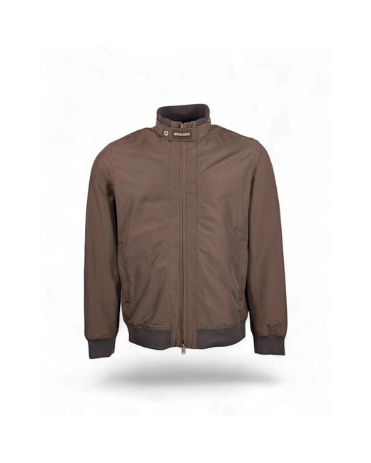 Woolrich Brown Bomber Jackets for men