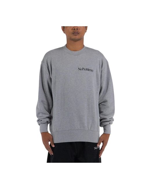 Aries Gray Sweatshirts for men