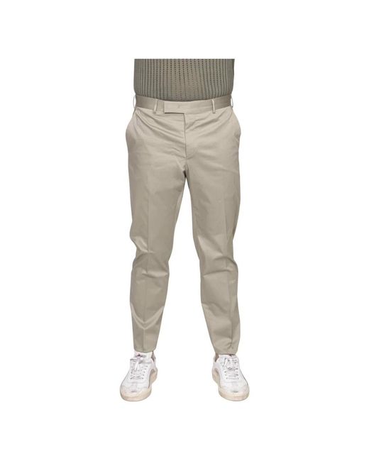PT Torino Gray Suit Trousers for men