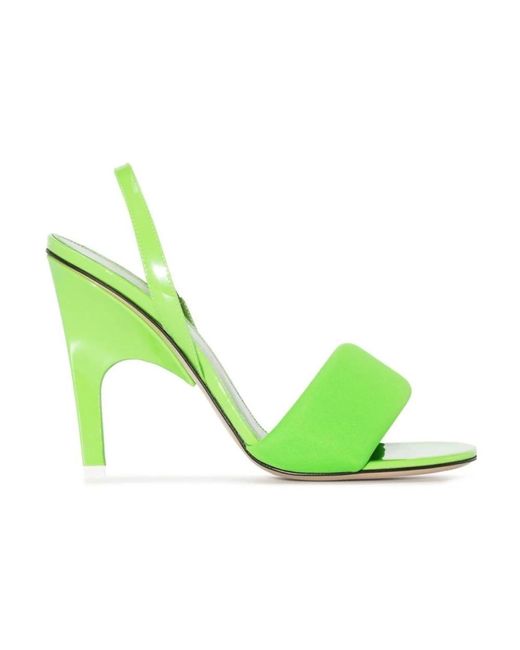 Shoes > sandals > high heel sandals The Attico en coloris Green