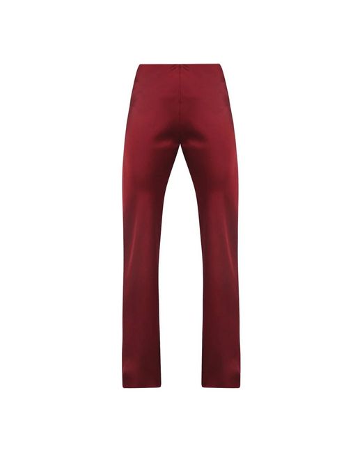 Jucca Red Straight Trousers