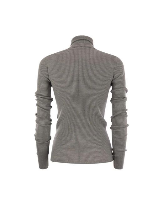 Sportmax Gray Turtlenecks