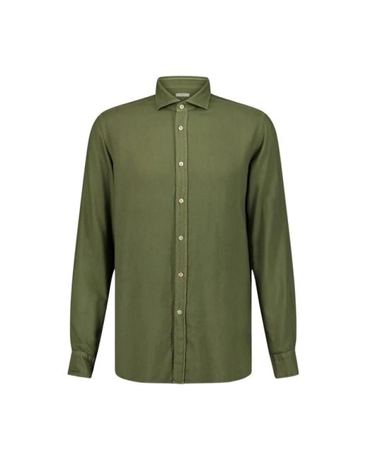 Boglioli Umweltfreundliches Grünes Hemd Mit Knöpfen in Green für Herren