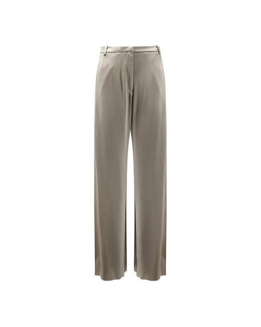 Alysi Gray Wide Trousers