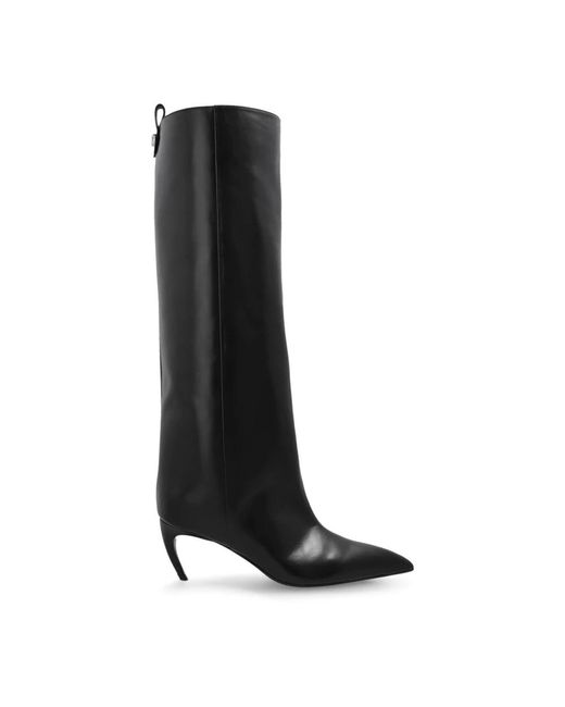 The Attico Black Heeled Boots