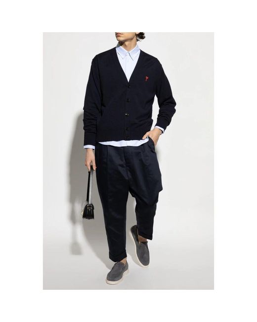 AMI Wollcardigan in Blue für Herren