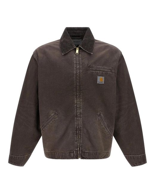 Carhartt Gray Denim Jackets for men