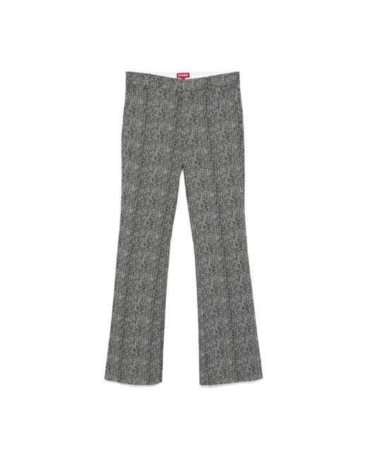 Staud Gray Wide Trousers