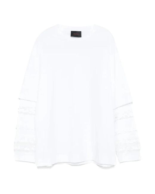Simone Rocha White Long Sleeve Tops for men