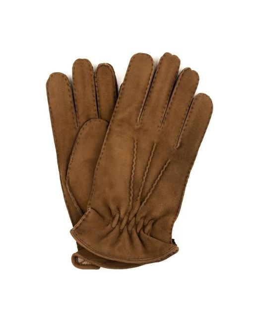 Orciani Brown Gloves for men