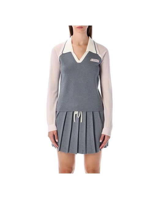 Casablanca Gray V-Neck Knitwear