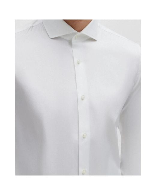 HUGO White Formal Shirts for men
