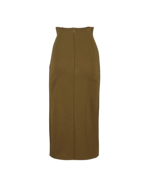 ALESSANDRO VIGILANTE Green Midi Skirts