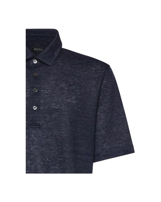 Zegna Blue Polo Shirts for men