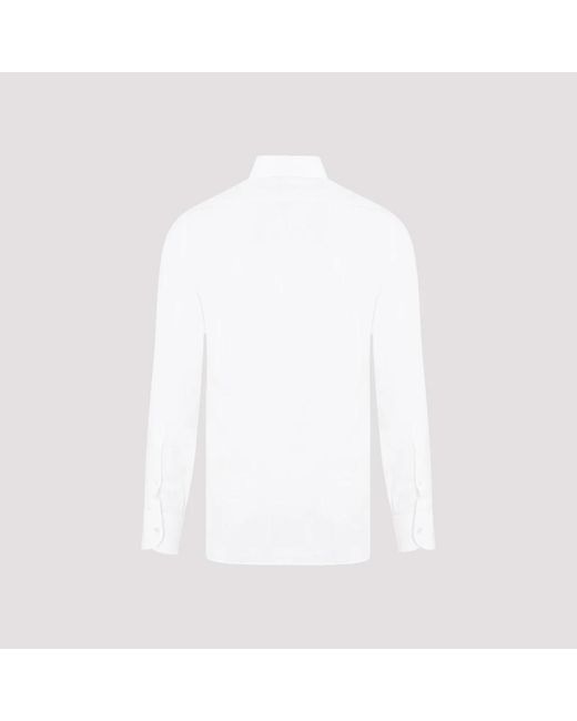 Tom Ford Lyocell hemd in elfenbein in White für Herren