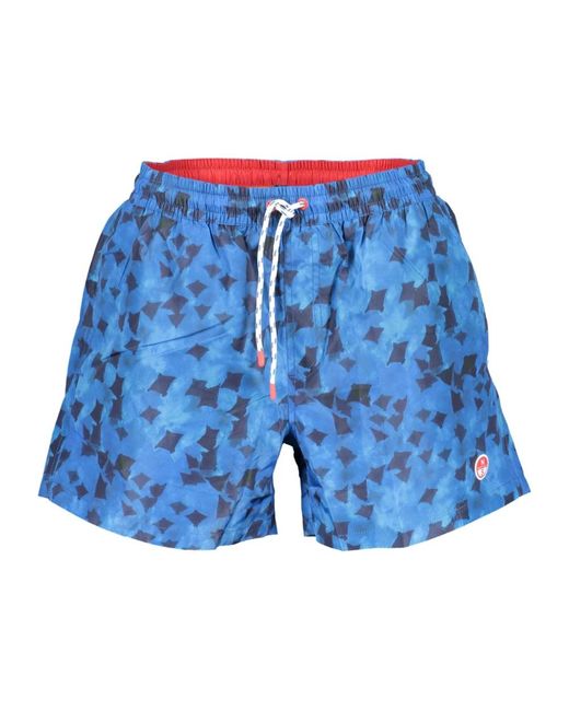 North Sails Badmode ,Blauw ,Blauwe Zwemboxer Fantasie in het Blue voor heren