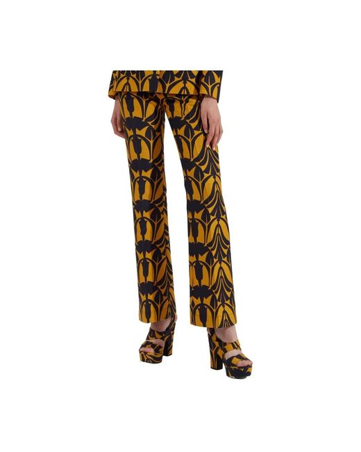 LaDoubleJ Wide Trousers in het Multicolor