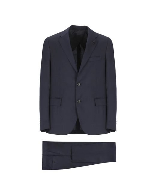 Single Breasted Suits Lardini de hombre de color Blue
