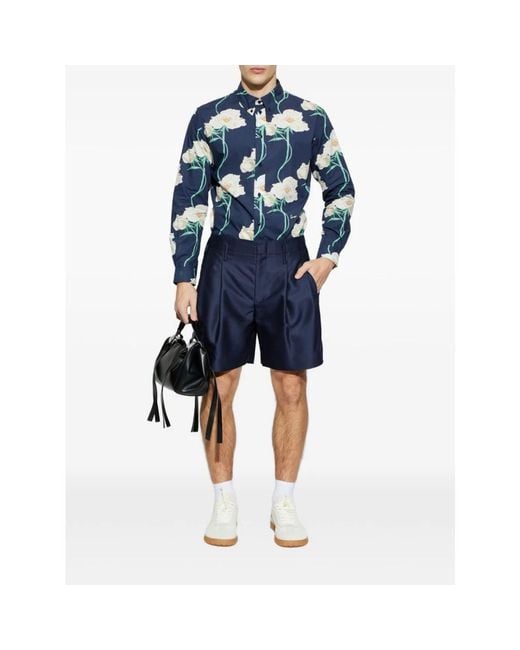 KENZO Blue Casual Shirts for men