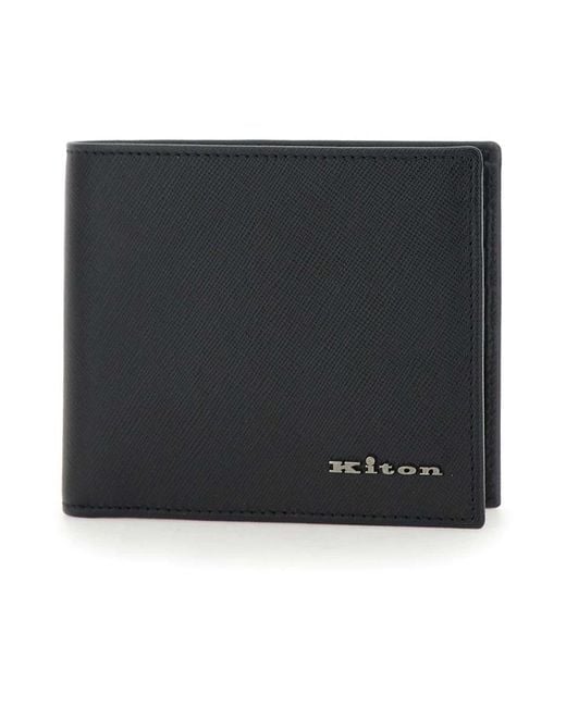 Wallets & Cardholders di Kiton in Black da Uomo