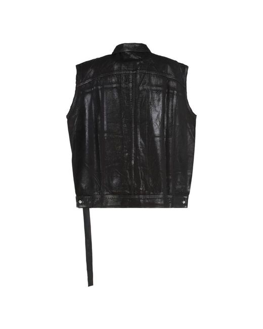 Vests Rick Owens de hombre de color Black