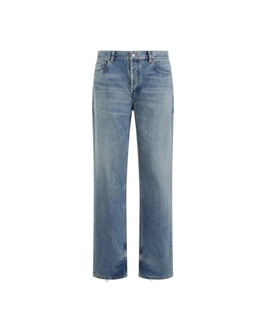 Saint Laurent Blue Straight Jeans for men