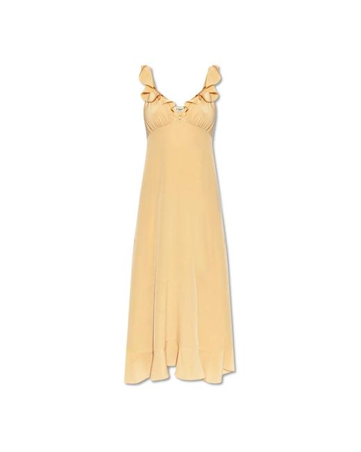 Chloé Midi Dresses in het Yellow