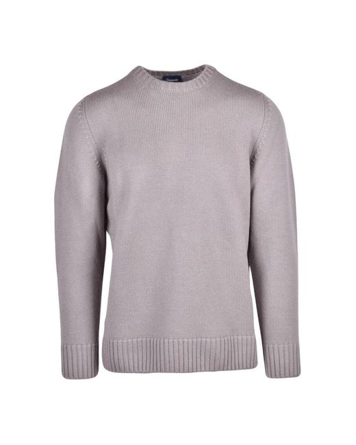 Drumohr Rundhals-Pullover in Gray für Herren